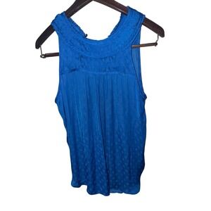 Maeve by Anthropologie Blue Sleeveless‎ Blouse Women's Size 8 US